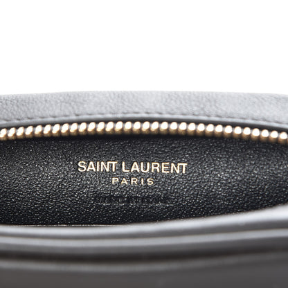 Saint Laurent Calfskin Monogram Blogger Bag Dark Grey 6 of 7