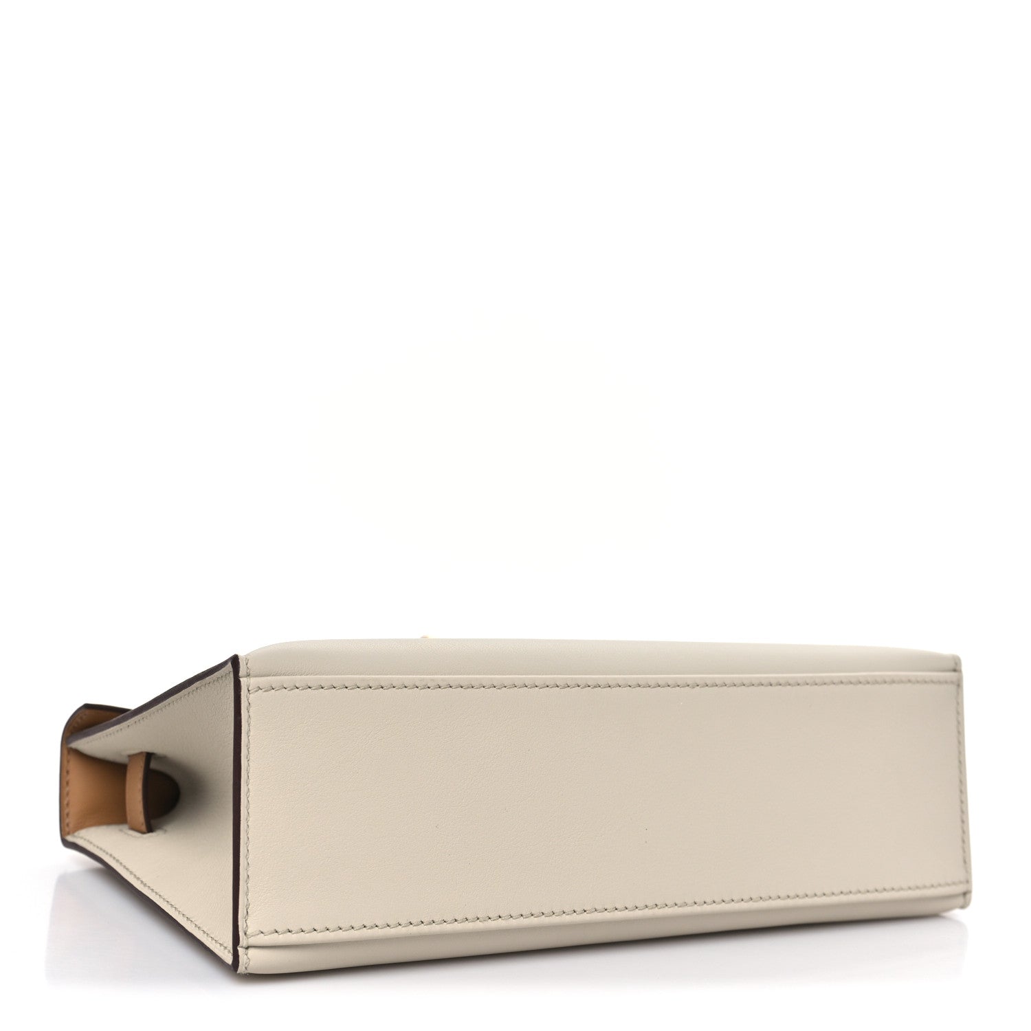 Hermes Swift Horseshoe Kelly Pochette Clutch Nata Biscuit 4 of 11