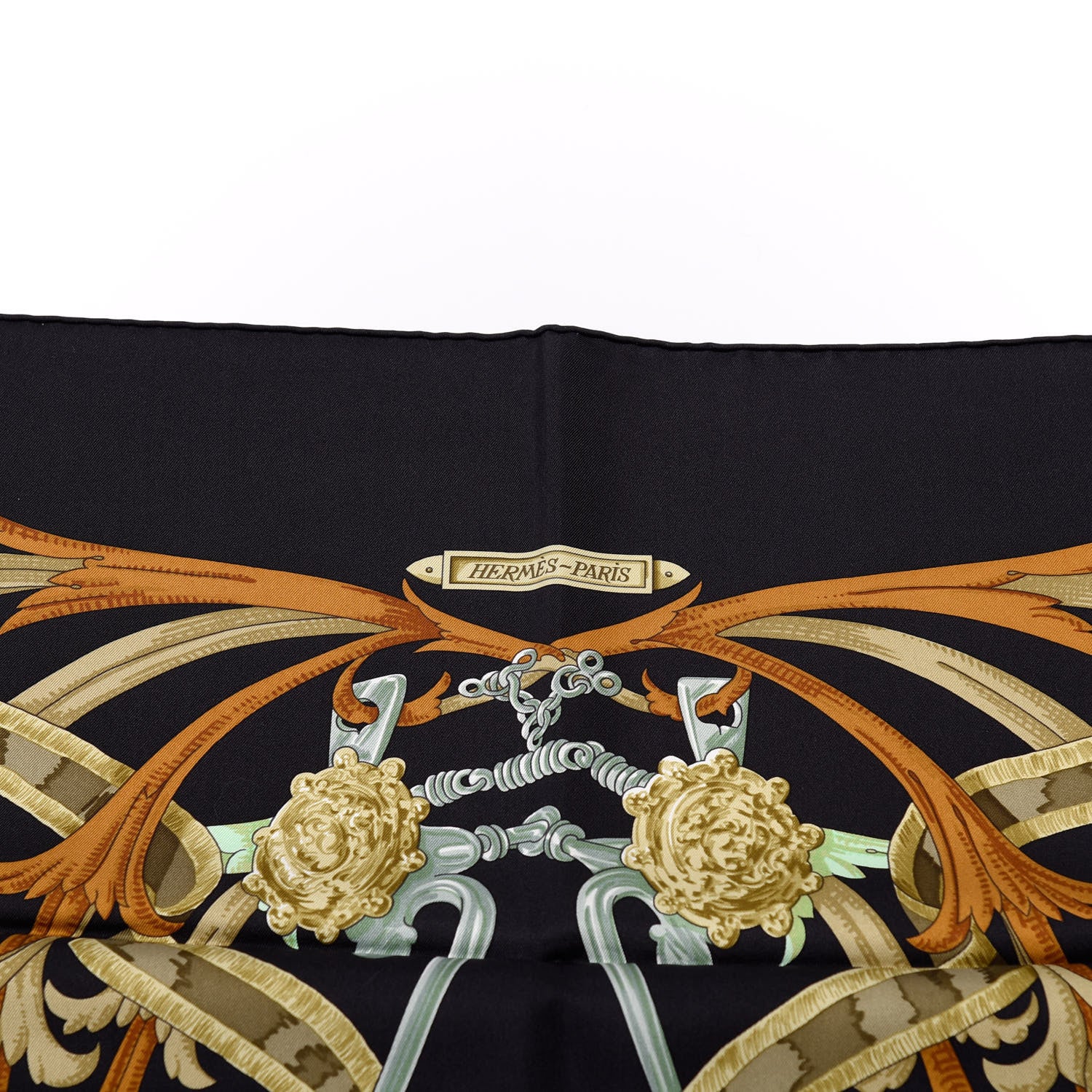 Hermes Silk Le Mors A La Conetable Scarf 90 4 of 6