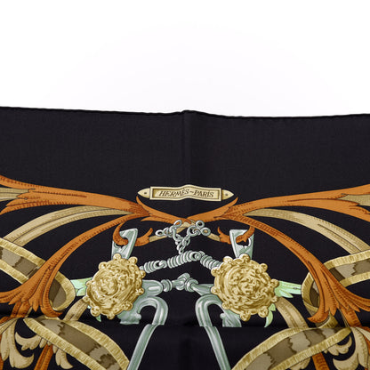 Hermes Silk Le Mors A La Conetable Scarf 90 4 of 6