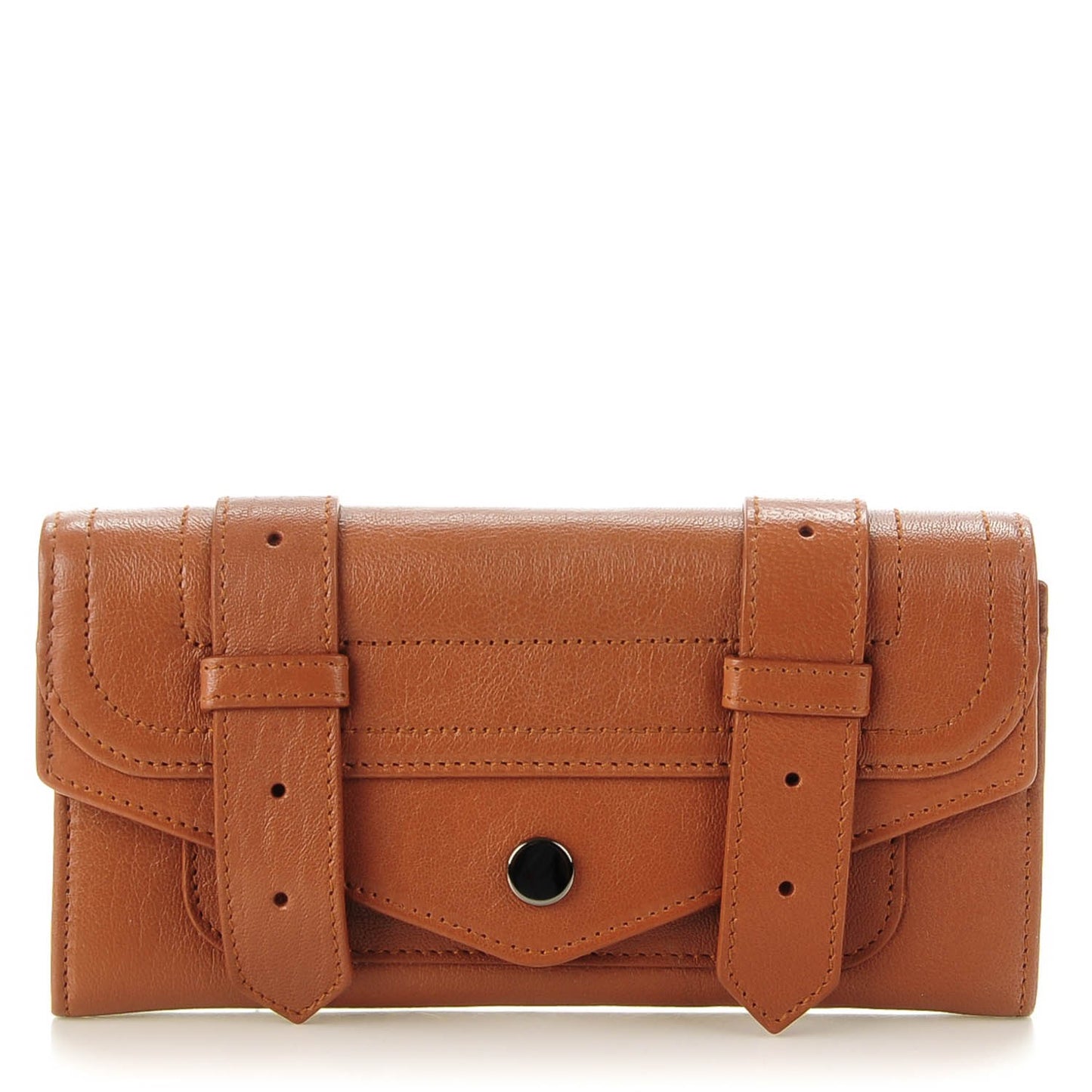 Lambskin PS1 Continental Wallet Saddle