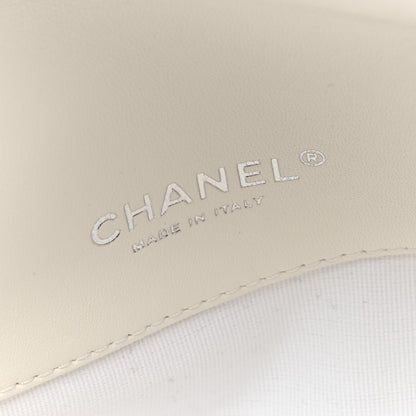 Chanel Printed Lambskin Logo CC Envelope Clutch With Chain White 6 of 10