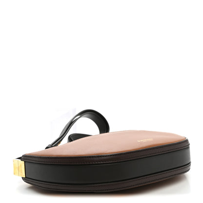 Burberry Calfskin Small Two-Tone Olympia Shoulder Bag Warm Tan 3 of 8
