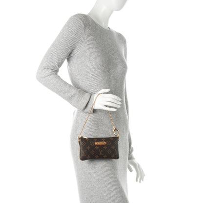 Louis Vuitton Monogram Milla Clutch MM 2 of 8