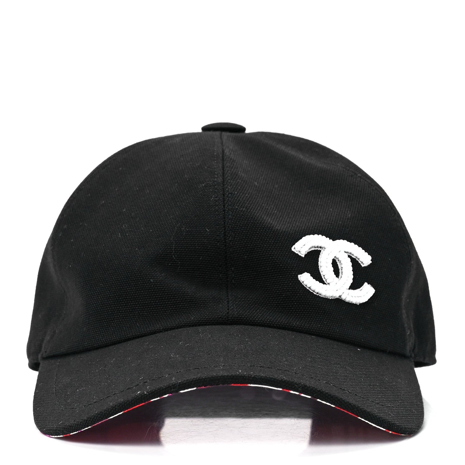 Chanel Cotton Beaded CC Cap Hat Black 2 of 7