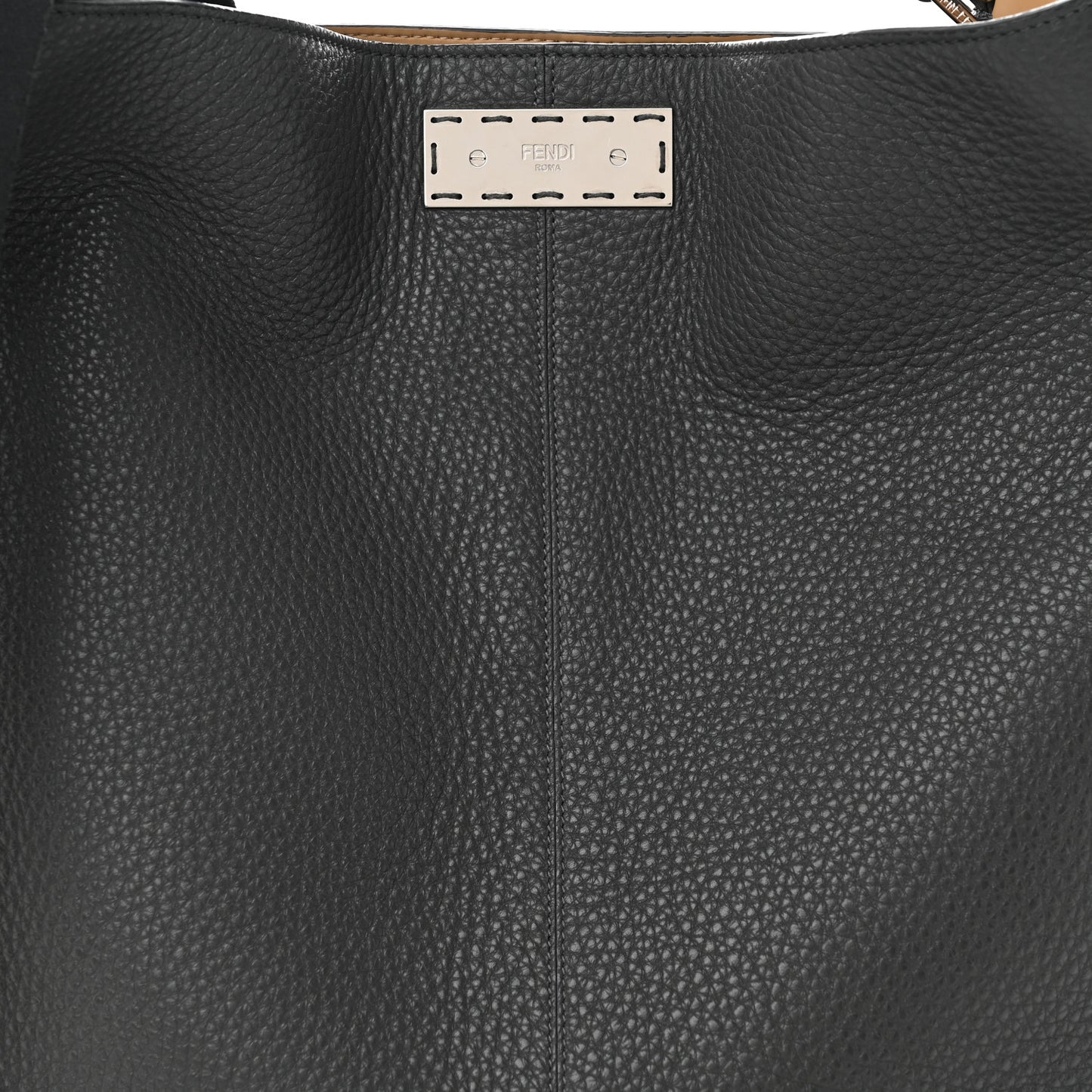 Cuoio Romano Glazed Fabric FF 1974 Peekaboo X-Lite Fit Asfalto Mou Black