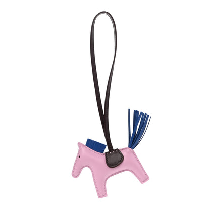 Hermes Milo Lambskin Grigri Rodeo Horse Bag Charm PM Mauve Sylvestre Bleu France Rouge Sellier 1 of 4