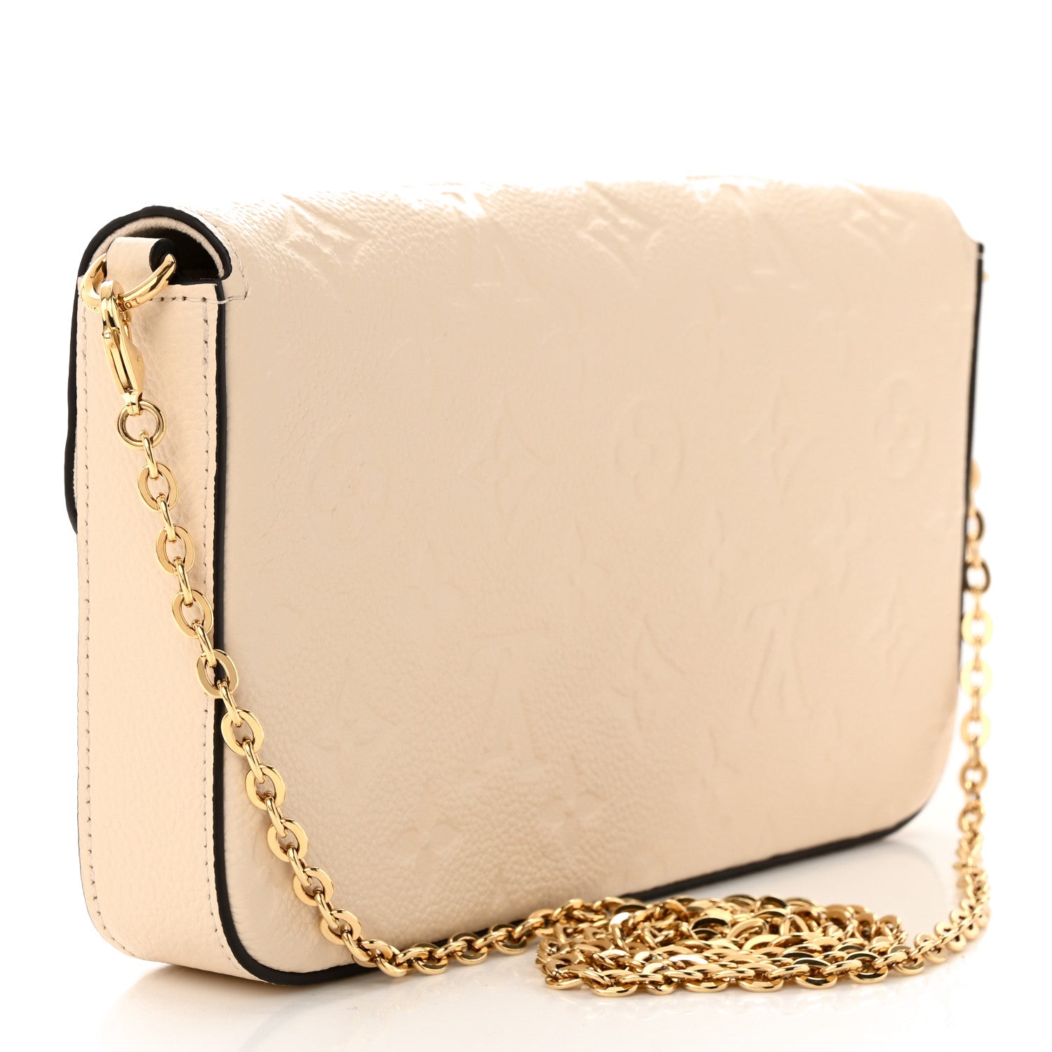 Louis Vuitton Empreinte Pochette Felicie Chain Wallet Cream 4 of 11