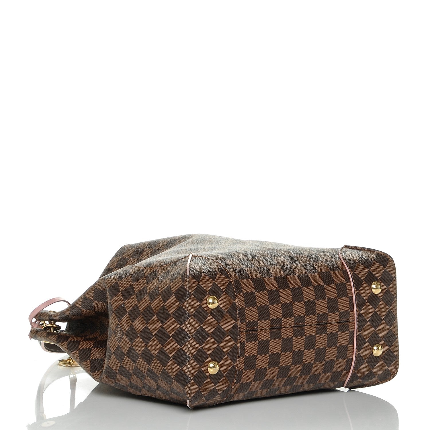 Louis Vuitton Damier Ebene Caissa Hobo Rose Ballerine 4 of 6