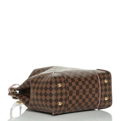 Louis Vuitton Damier Ebene Caissa Hobo Rose Ballerine 4 of 6