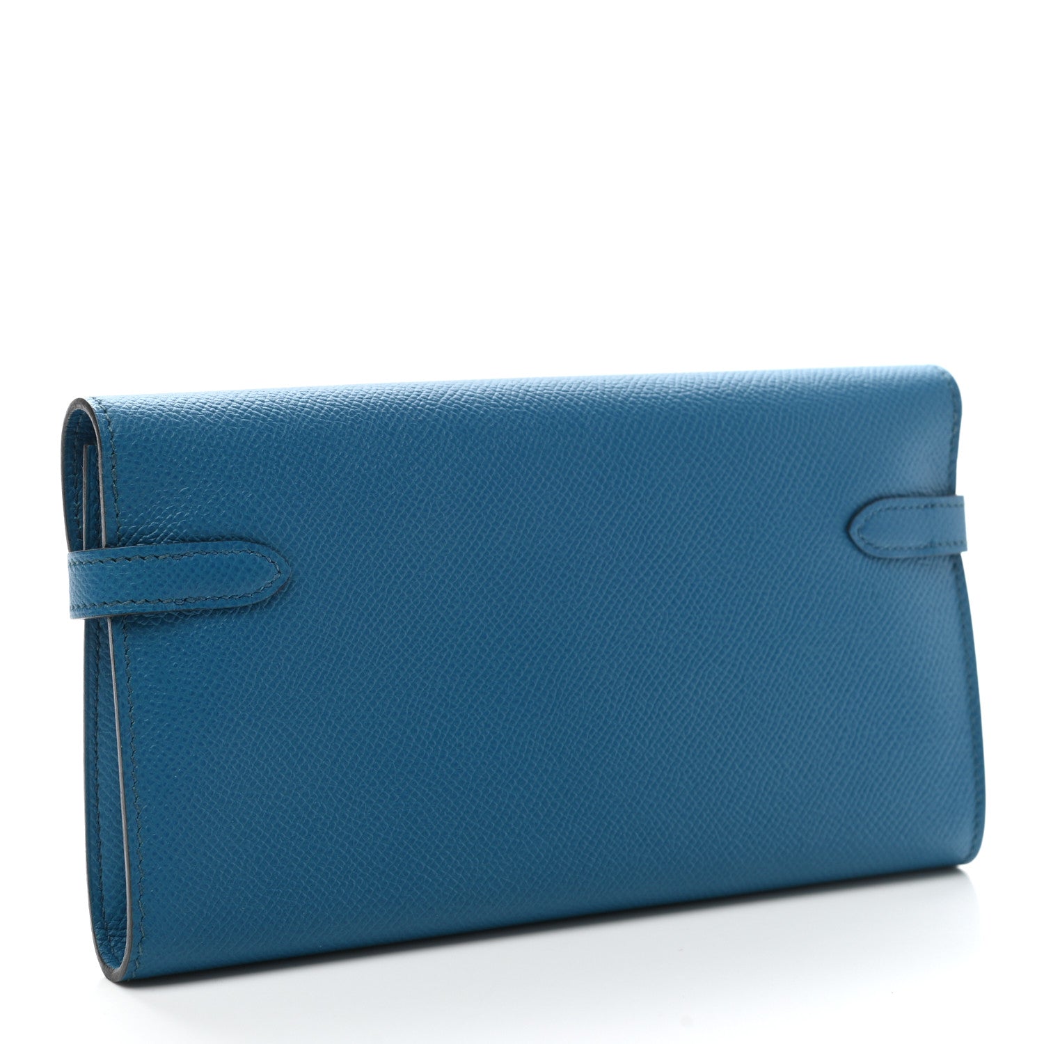 Hermes Epsom Kelly Longue Wallet Bleu Izmir 3 of 8