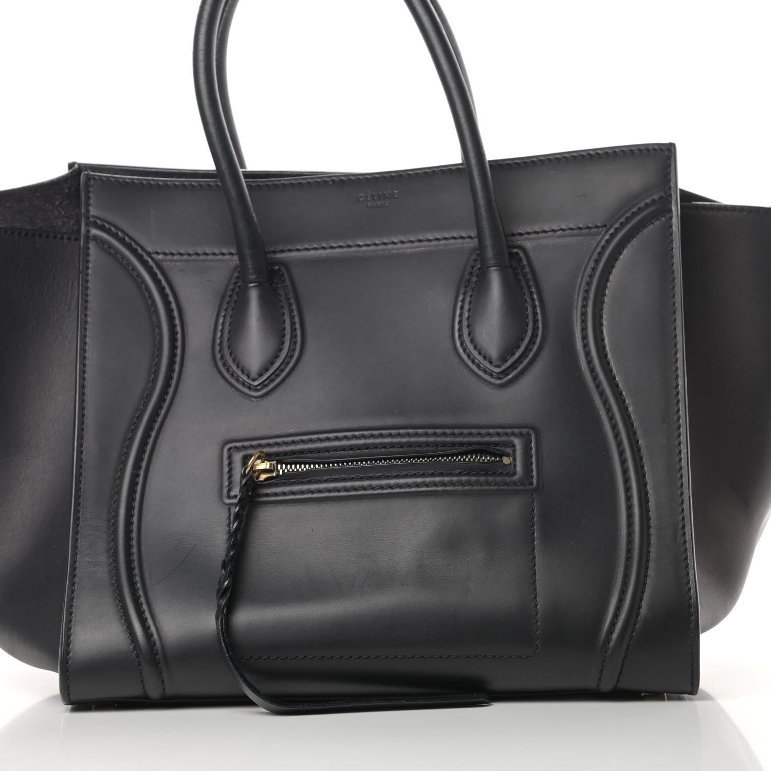 Celine Smooth Calfskin Medium Phantom Luggage Black 9 of 17
