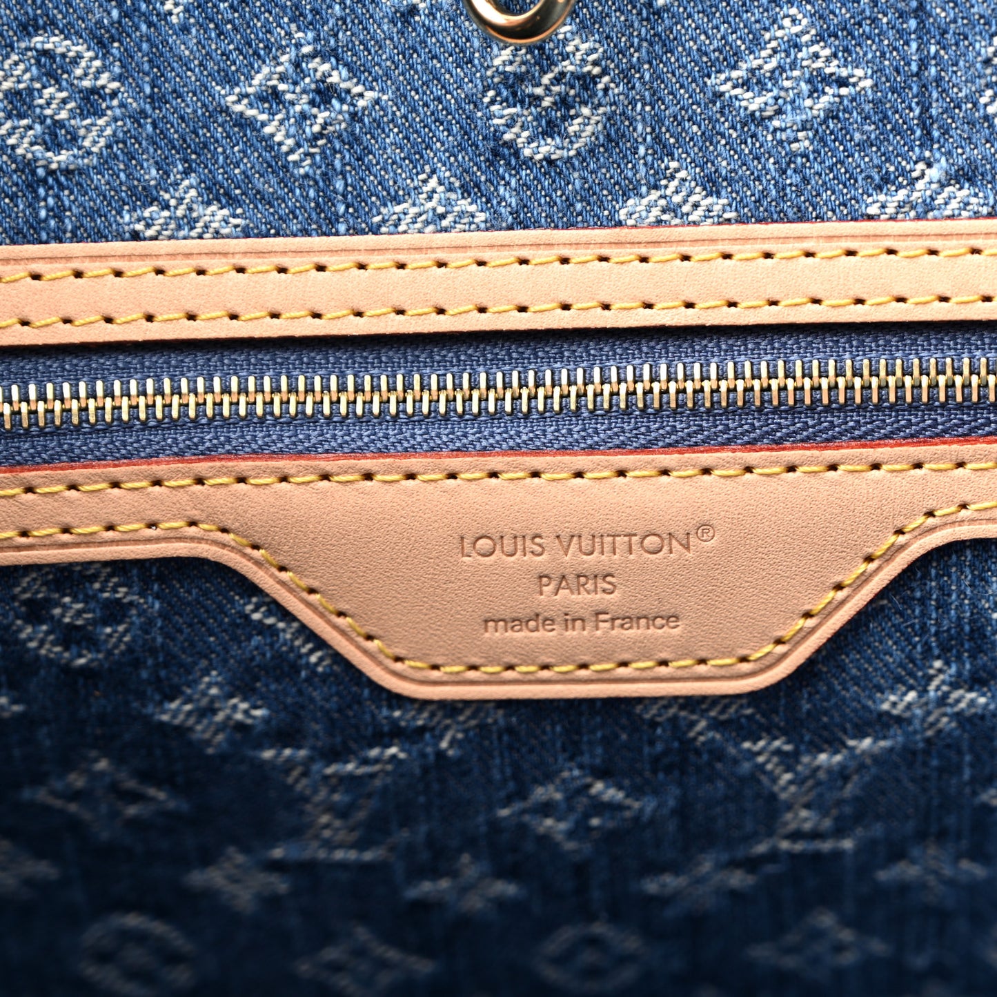 Monogram Denim Neo Neverfull MM Blue