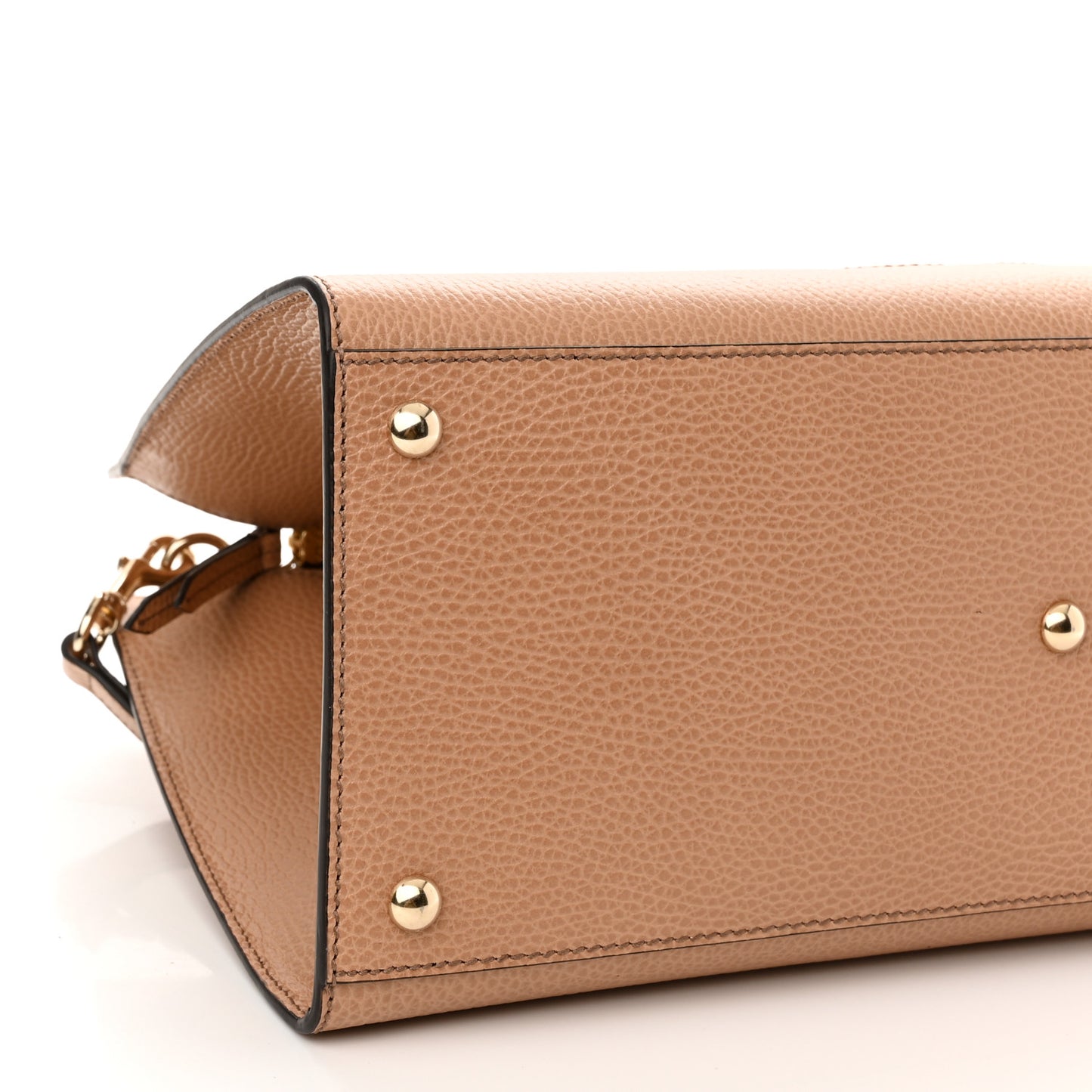 Dollar Calfskin Large Soho Top Handle Satchel Camelia
