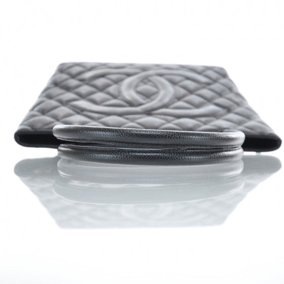 Chanel Caviar Medallion Tote Black GHW 6 of 10