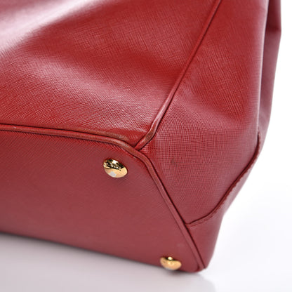 Prada Saffiano Large Galleria Double Zip Tote Fuoco 16 of 21