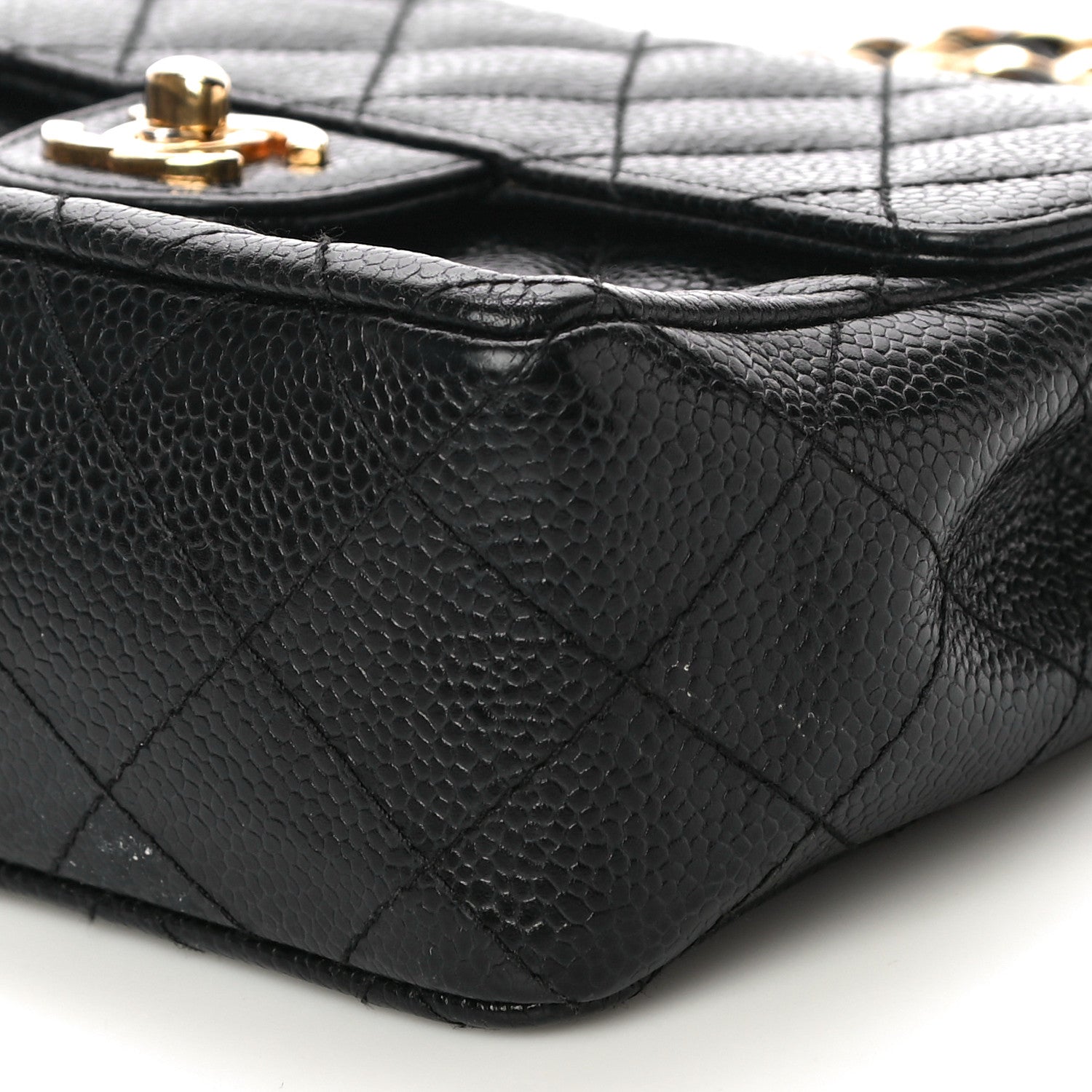 Chanel Caviar Quilted Mini Square Flap Black 9 of 14