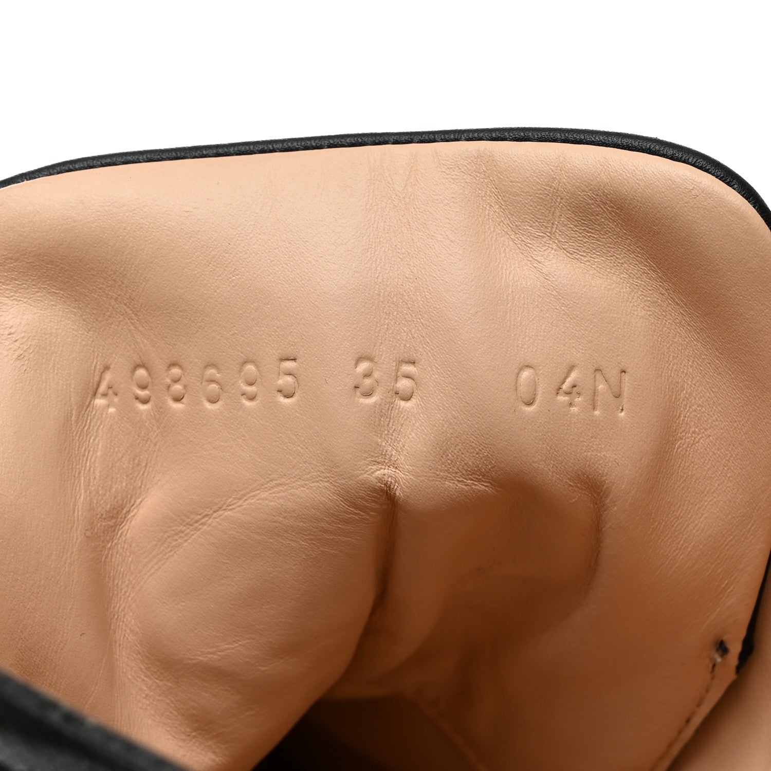 Gucci Calfskin Embroidered Lace Up Combat Ankle Boots 35 Black 7 of 9