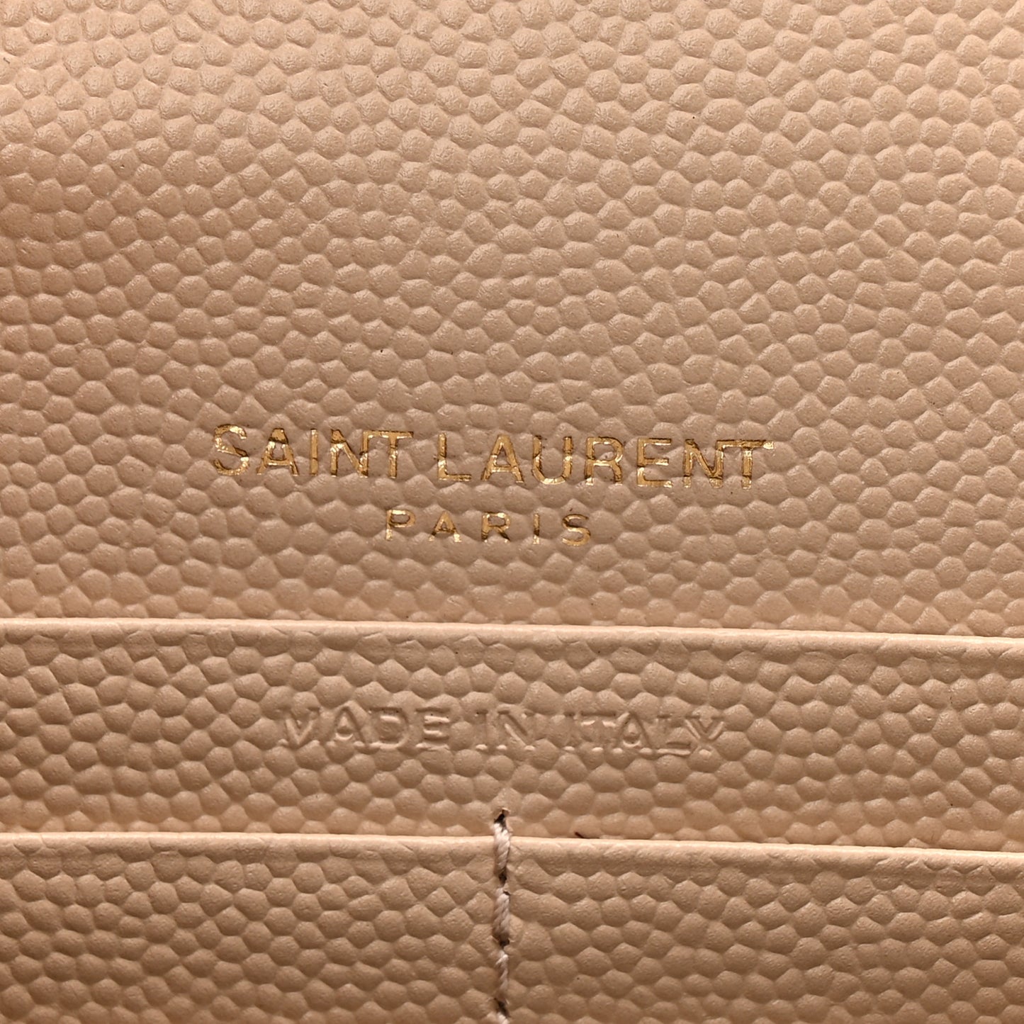 Grain De Poudre Matelasse Chevron Monogram Envelope Chain Wallet Nude Powder