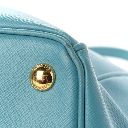 Prada Saffiano Medium Galleria Double Zip Tote Turchese 7 of 14