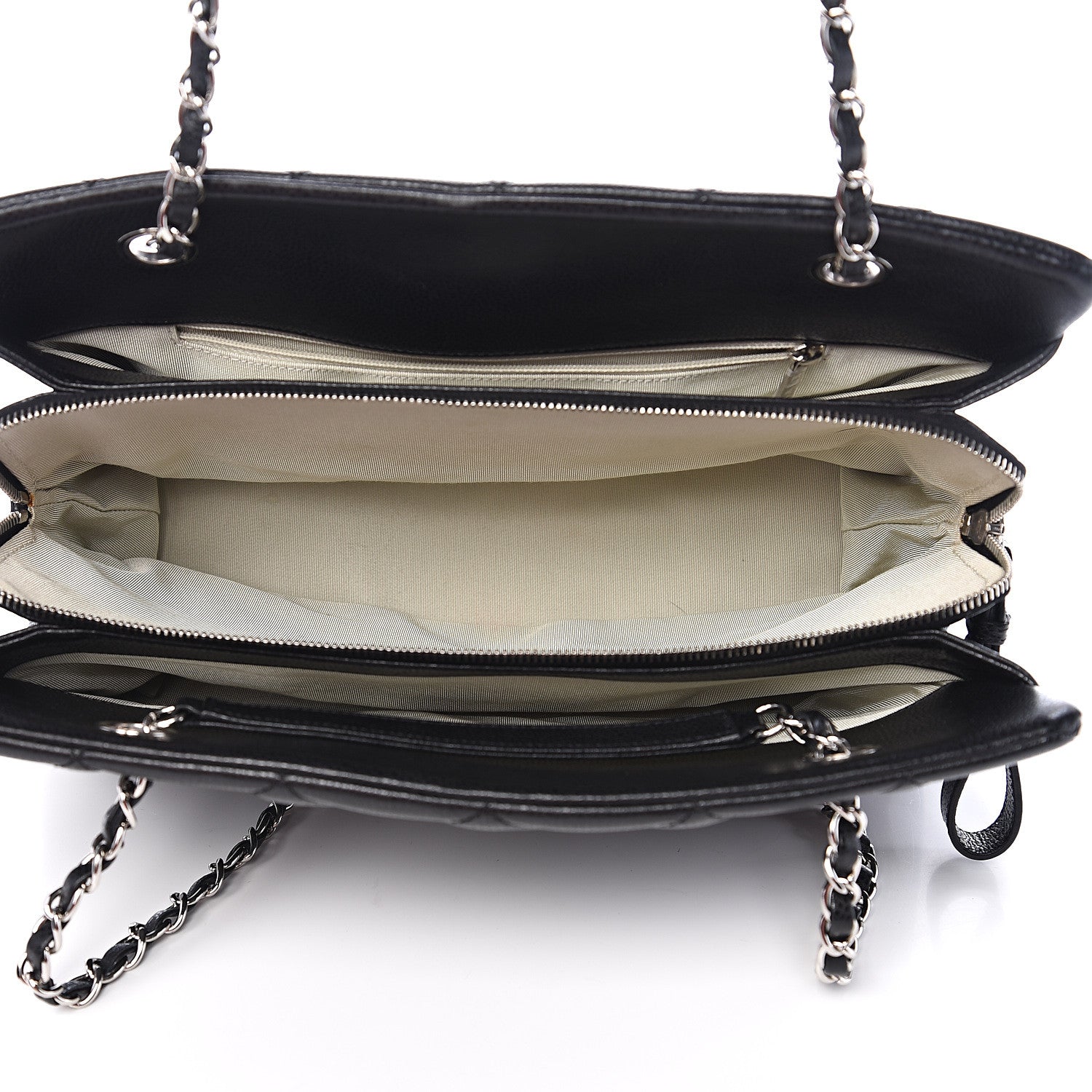 Chanel Caviar Quilted CC Timeless Soft Tote Black 4 of 9