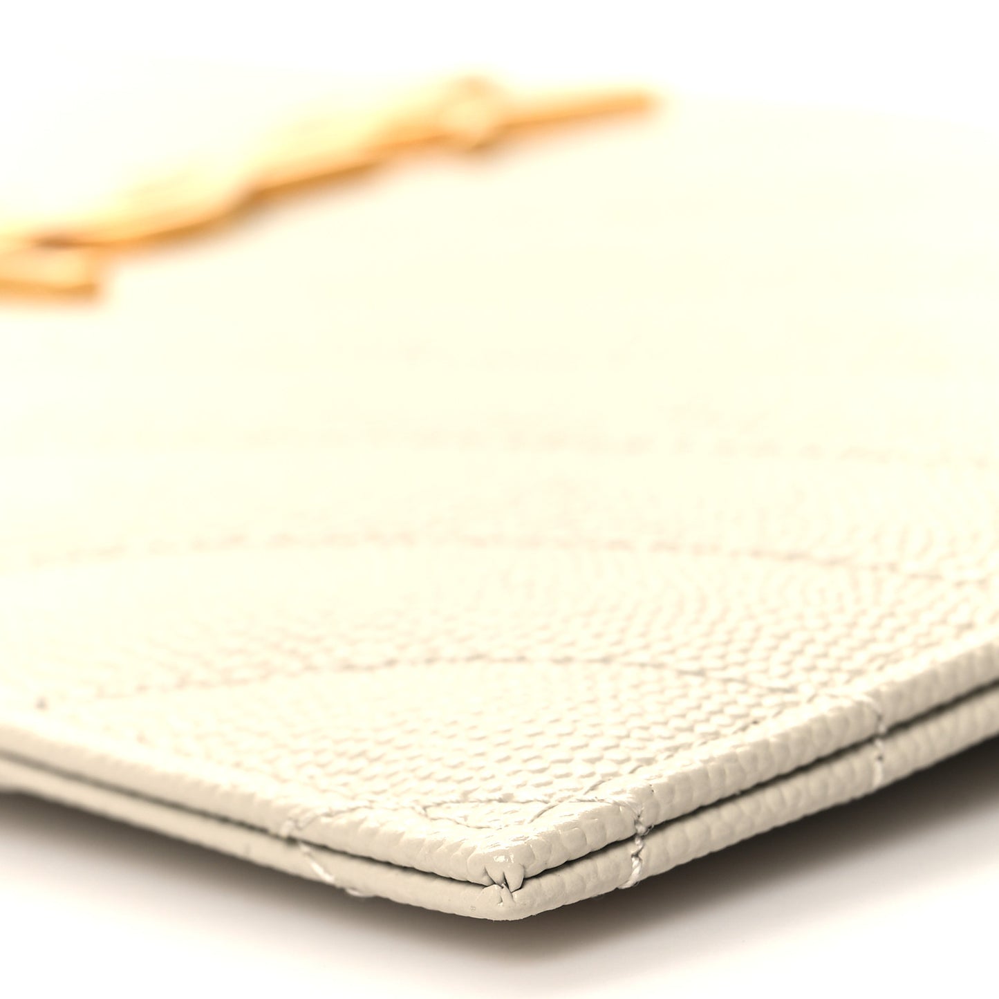 Grain De Poudre Chevron Monogram Bill Pouch Crema Soft