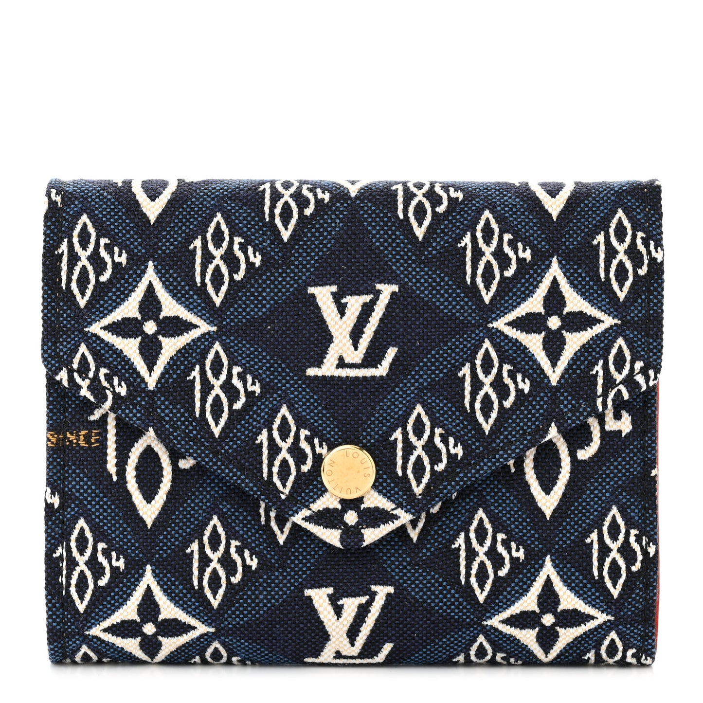 LOUIS VUITTON Jacquard Since 1854 Victorine Wallet Blue
