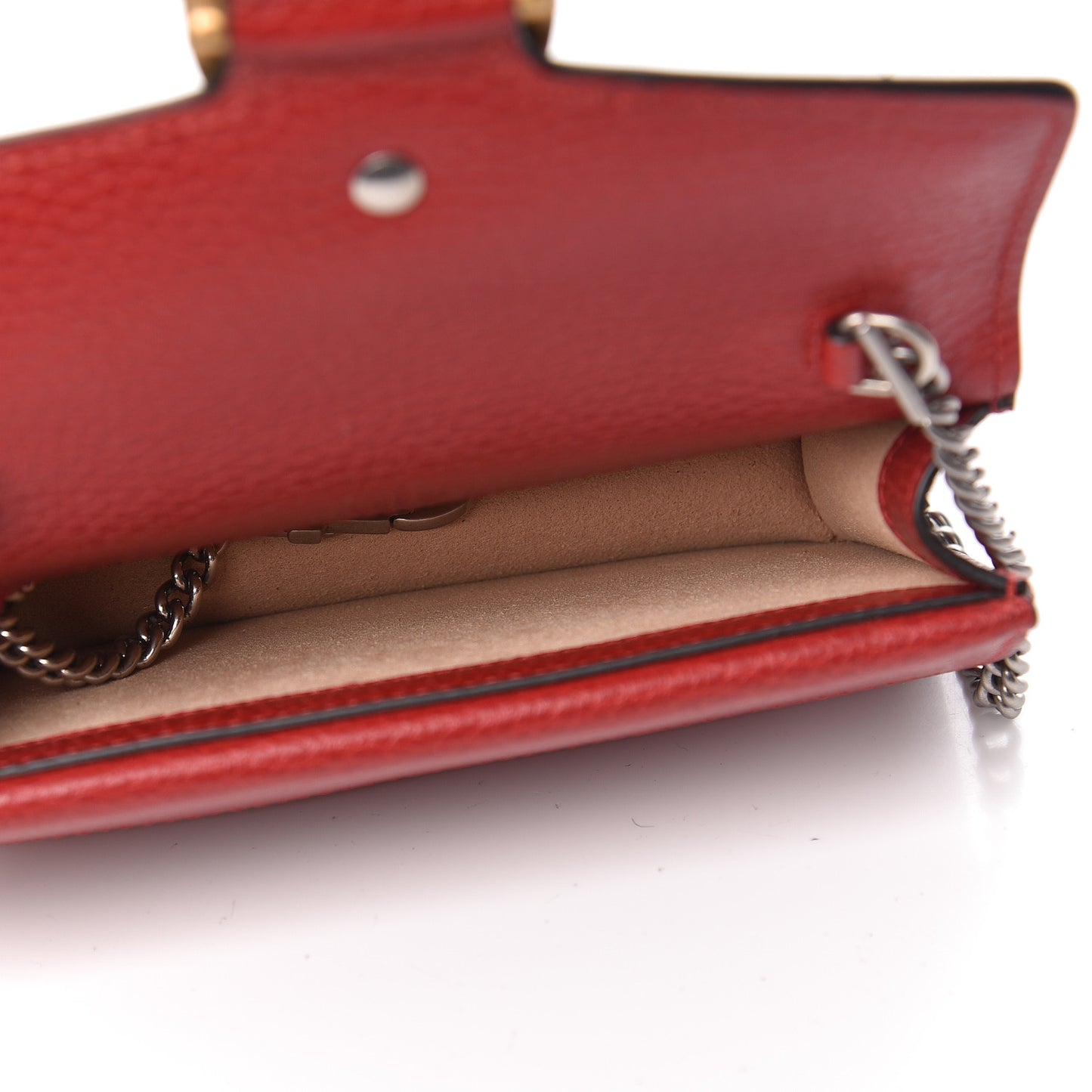 Calfskin Super Mini Dionysus Shoulder Bag Hibiscus Red