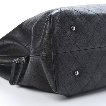 Chanel Grained Vegetal Calfskin Urban Shopping Tote Black 9 of 16