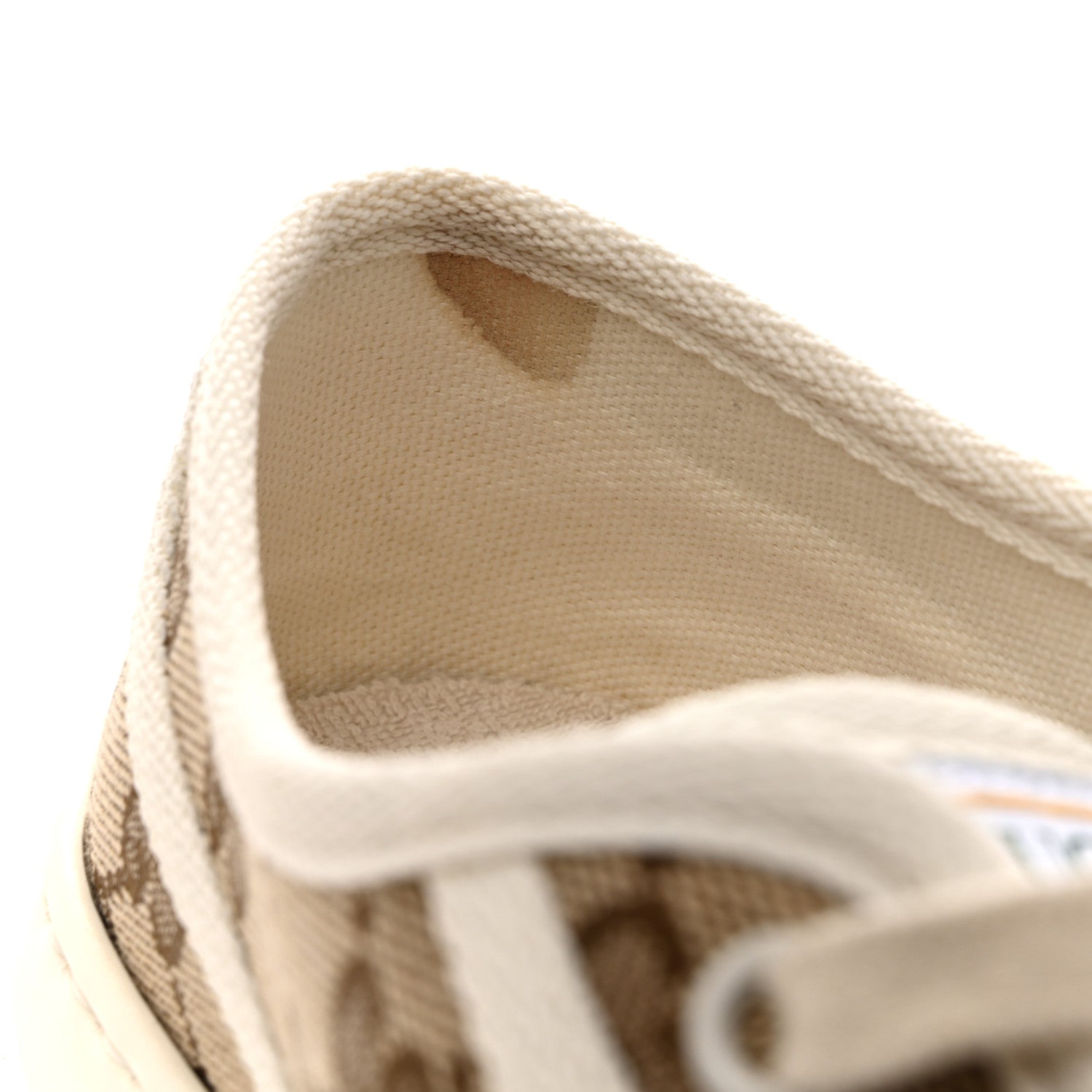Gucci GG Monogram Womens 1977 Tennis Platform 52mm Sneakers 39 Beige Ebony Mystic White 9 of 10