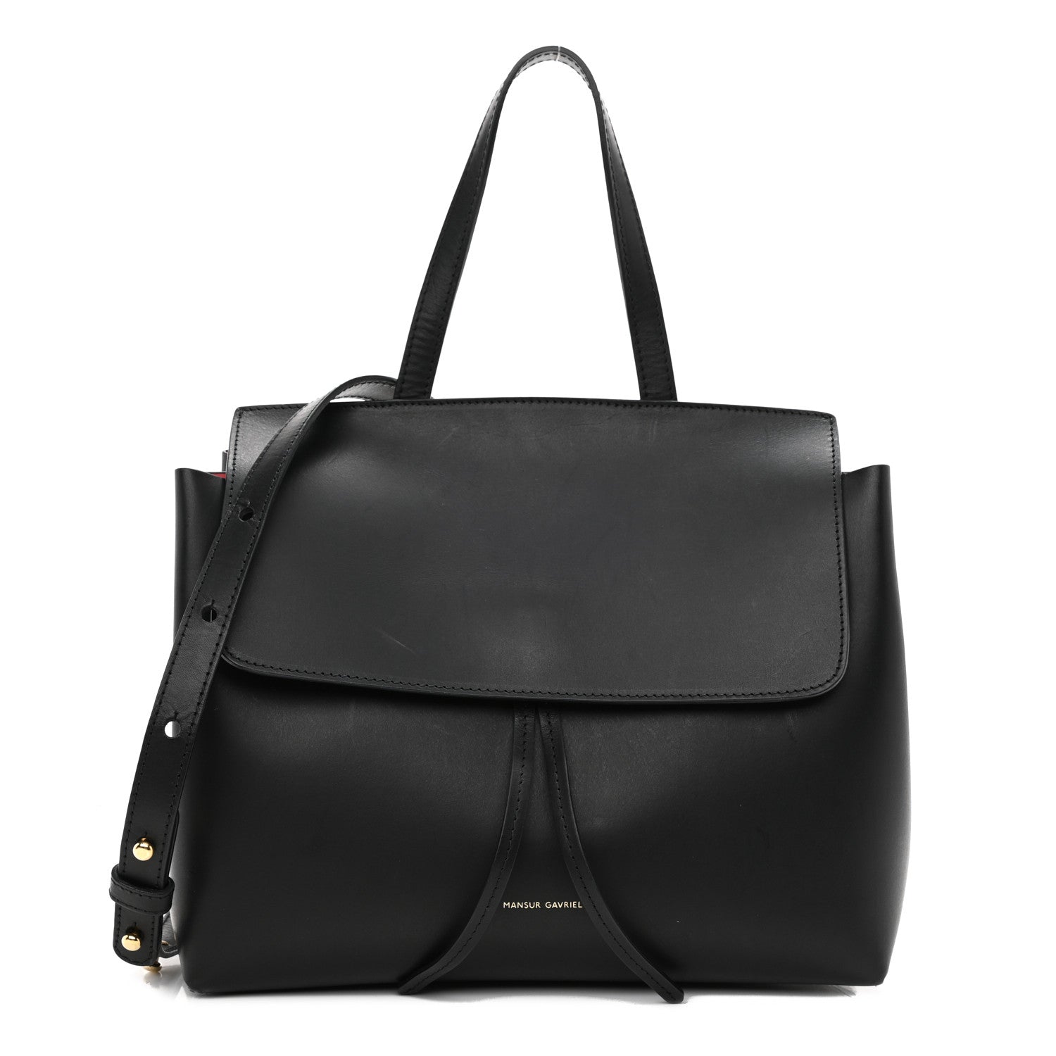 Mansur Gavriel Calfskin Lady Bag Black Flamma 1 of 9