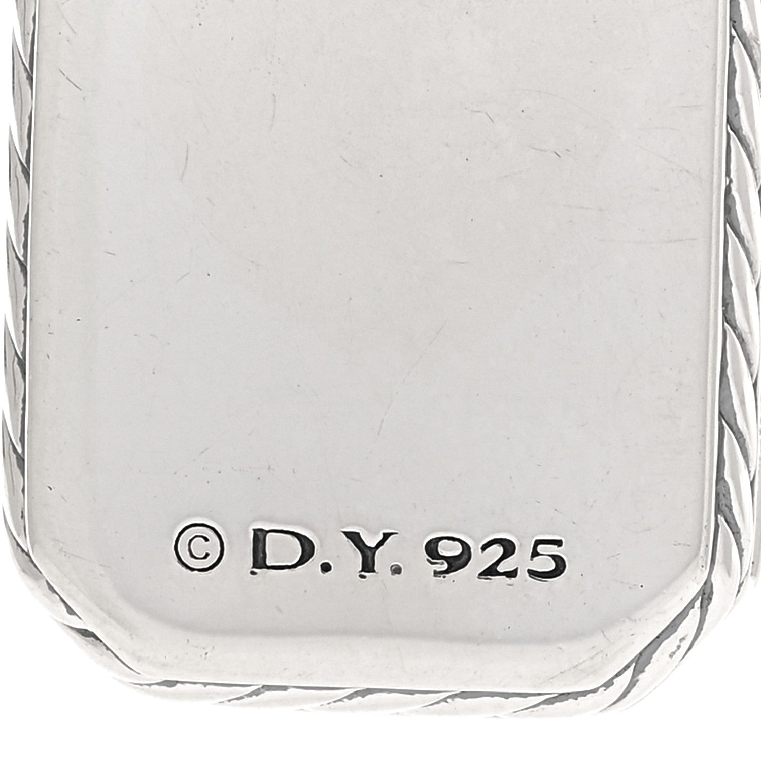 David Yurman Sterling Silver Diamond Blue Topaz Sapphire Novella Pendant 3 of 3