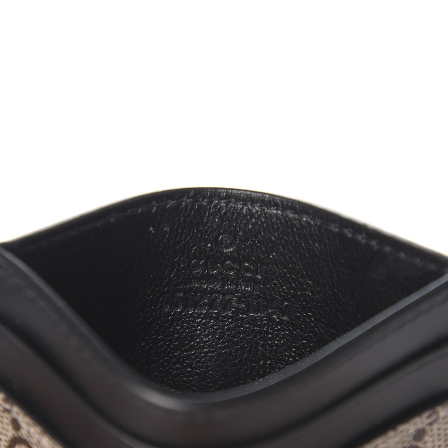 Gucci GG Supreme Monogram Kingsnake Card Holder Beige Black 6 of 7