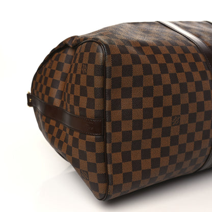 Louis Vuitton Damier Ebene Keepall Bandouliere 55 8 of 9