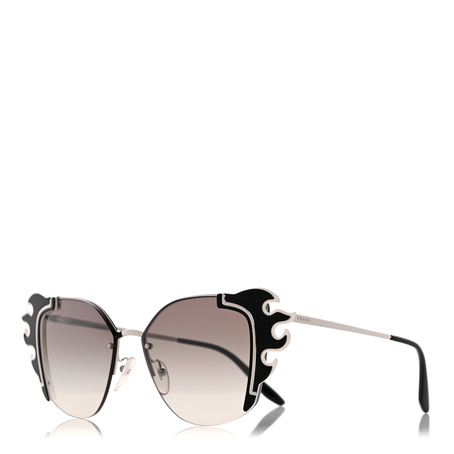 Prada Flame Sunglasses SPR 59V Black 1 of 7