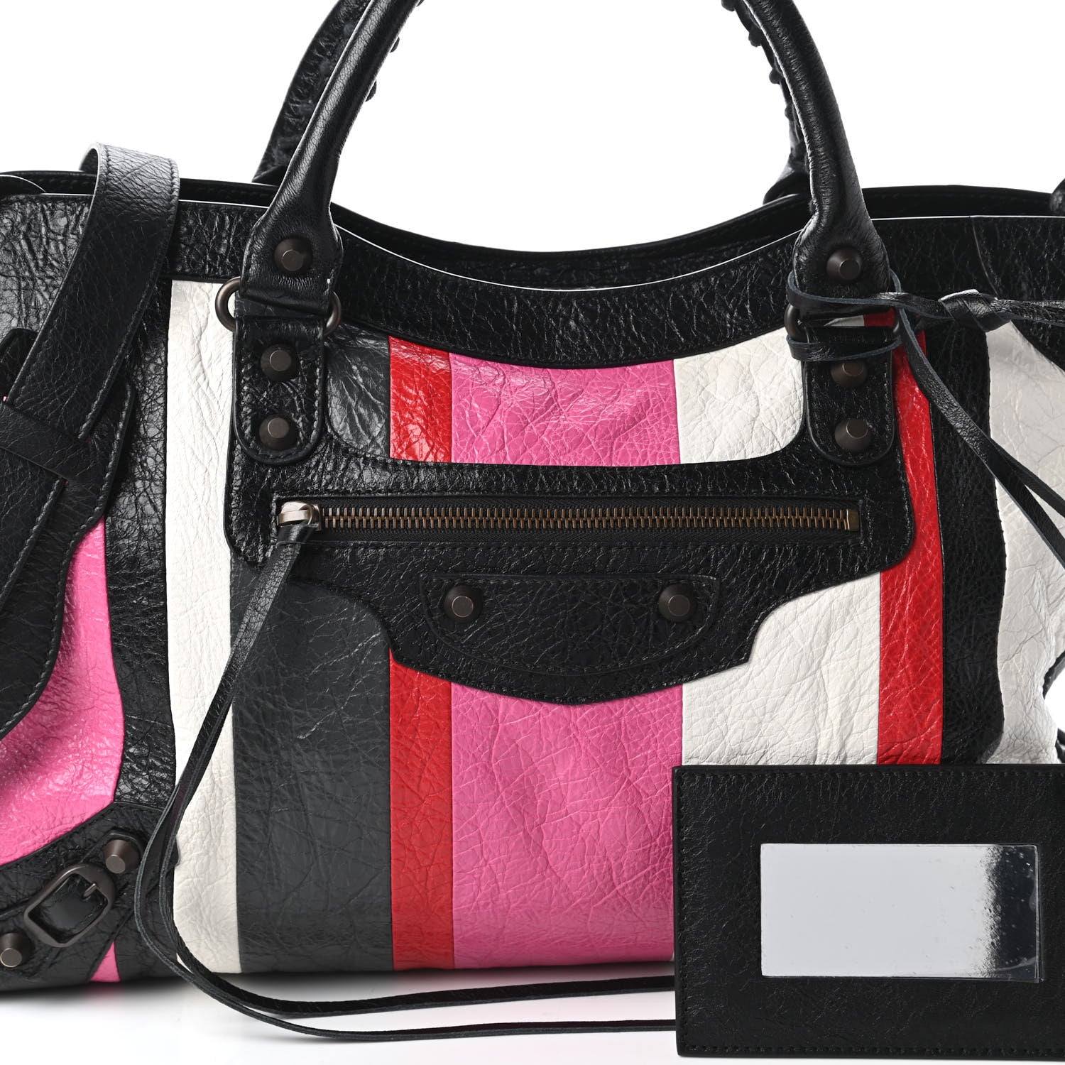 Balenciaga Agneau Arena Multicolore Classic Hardware City Rose Gris White Black Rouge 10 of 10