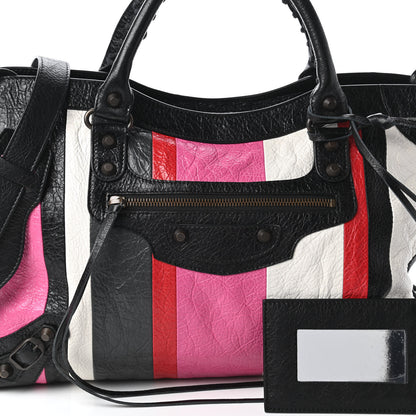 Balenciaga Agneau Arena Multicolore Classic Hardware City Rose Gris White Black Rouge 10 of 10