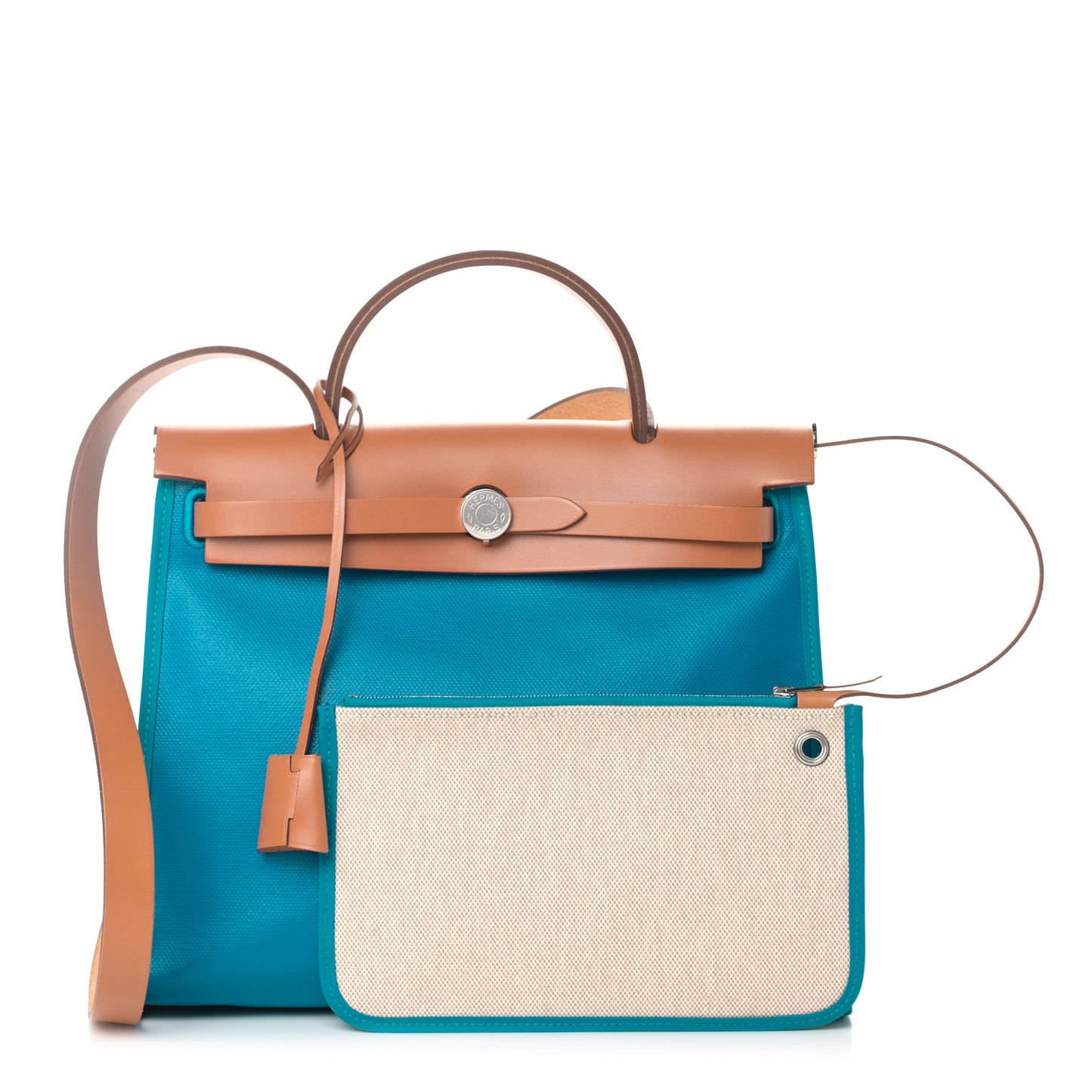 Vache Hunter Toile Herbag Zip 31 PM Bleu Natural