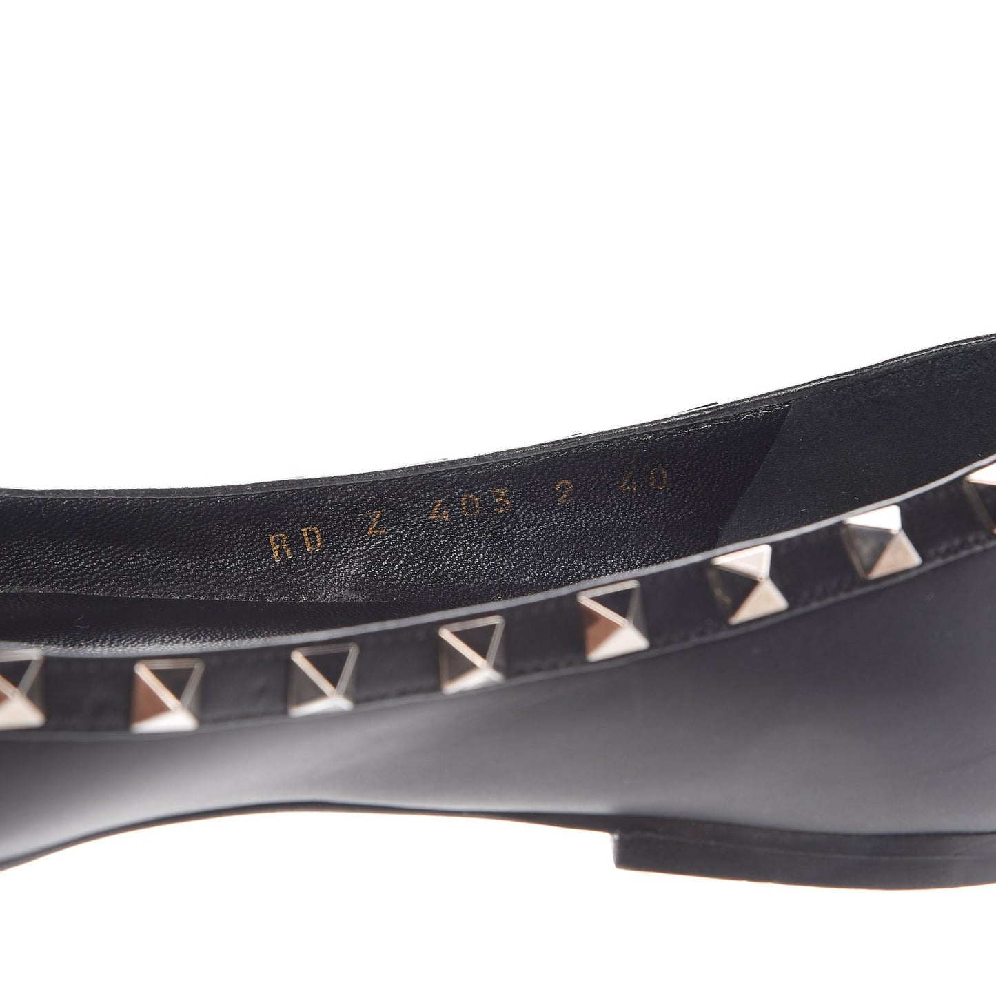Nappa Rockstud Ballerina Flats 40 Black