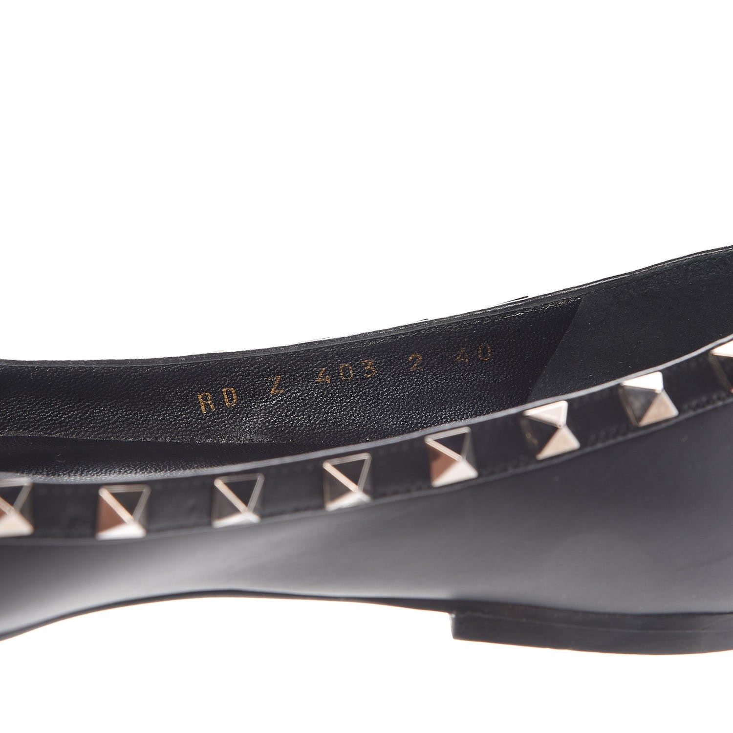 Valentino Garavani Nappa Rockstud Ballerina Flats 40 Black 10 of 15