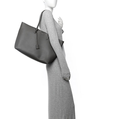 Saint Laurent Calfskin Large Shopping Tote Kaki Militaire 2 of 12