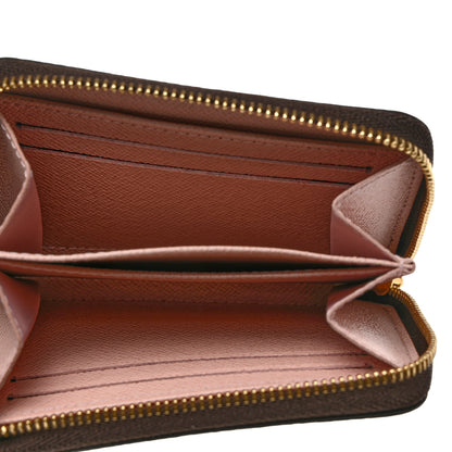 Louis Vuitton Damier Ebene Zippy Coin Purse Rose Ballerine 5 of 10