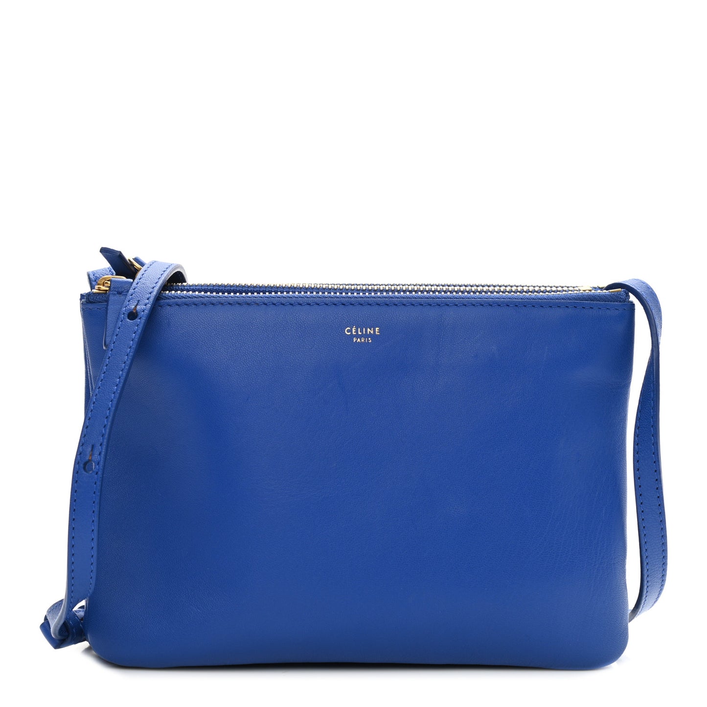 Lambskin Trio Crossbody Bag Electric Blue