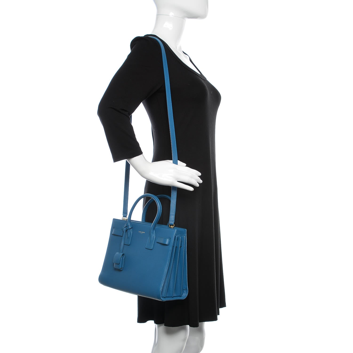 Saint Laurent Calfskin Baby Sac de Jour Indigo 2 of 11