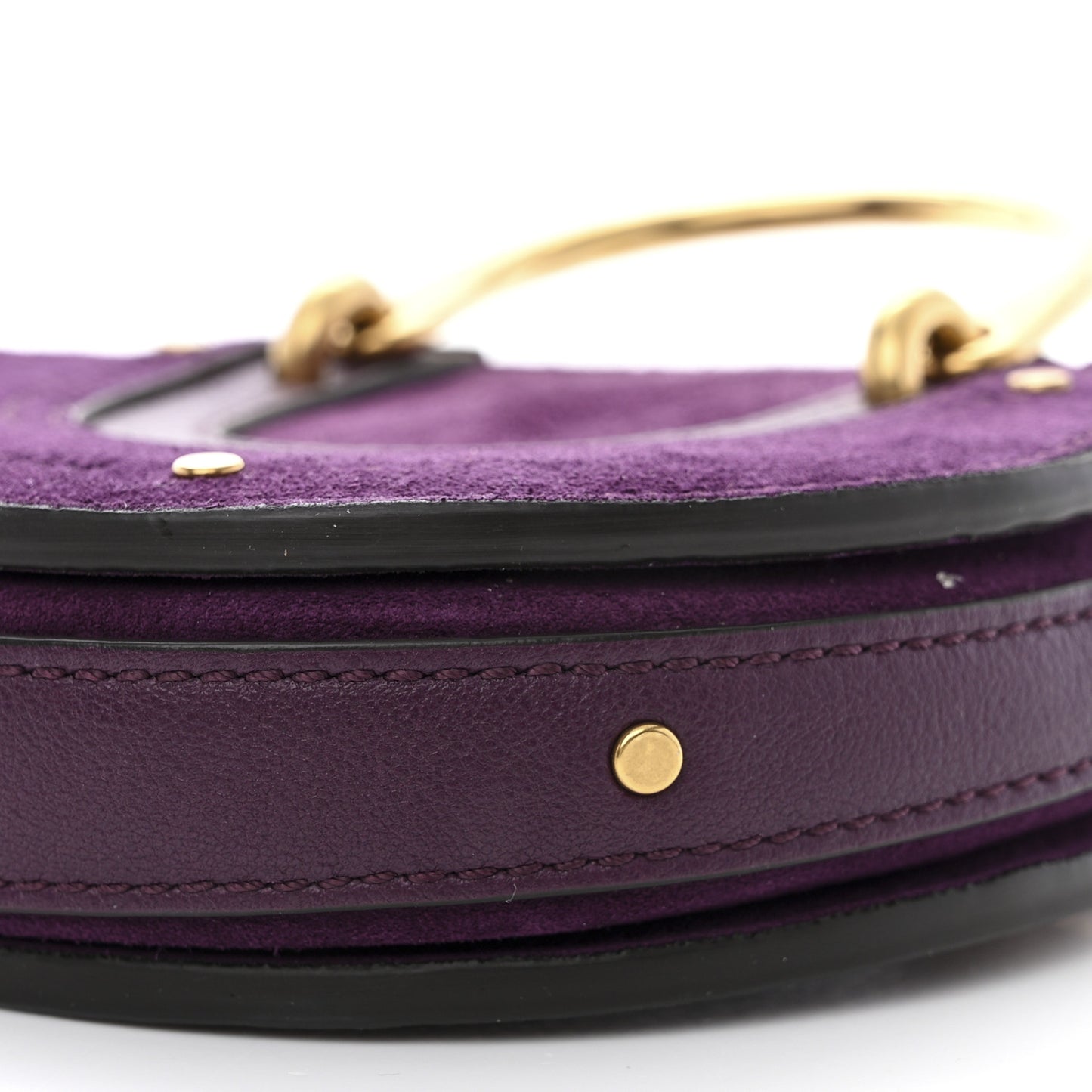 Goatskin Suede Mini Pixie Bag Nightfall Purple