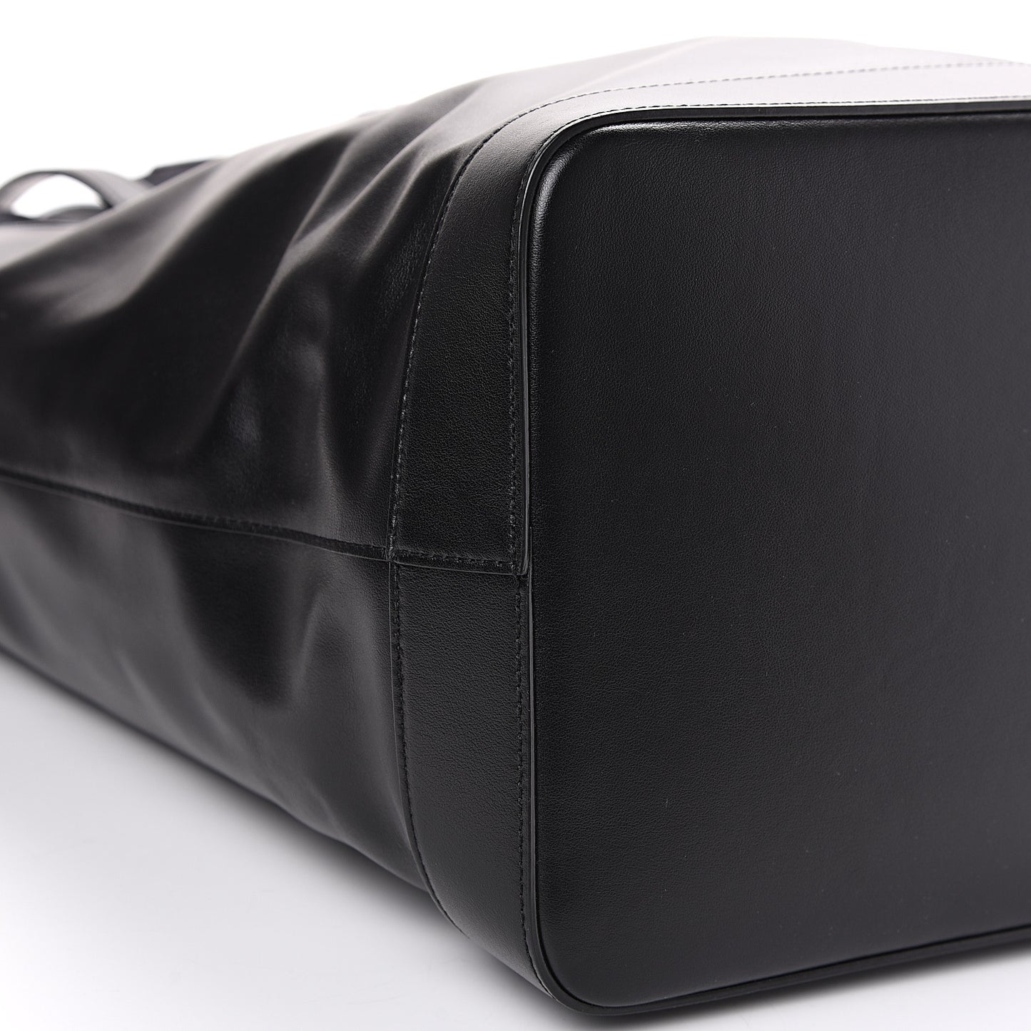 Calfskin Embossed Monogram Large Teddy Shopping Bag Black