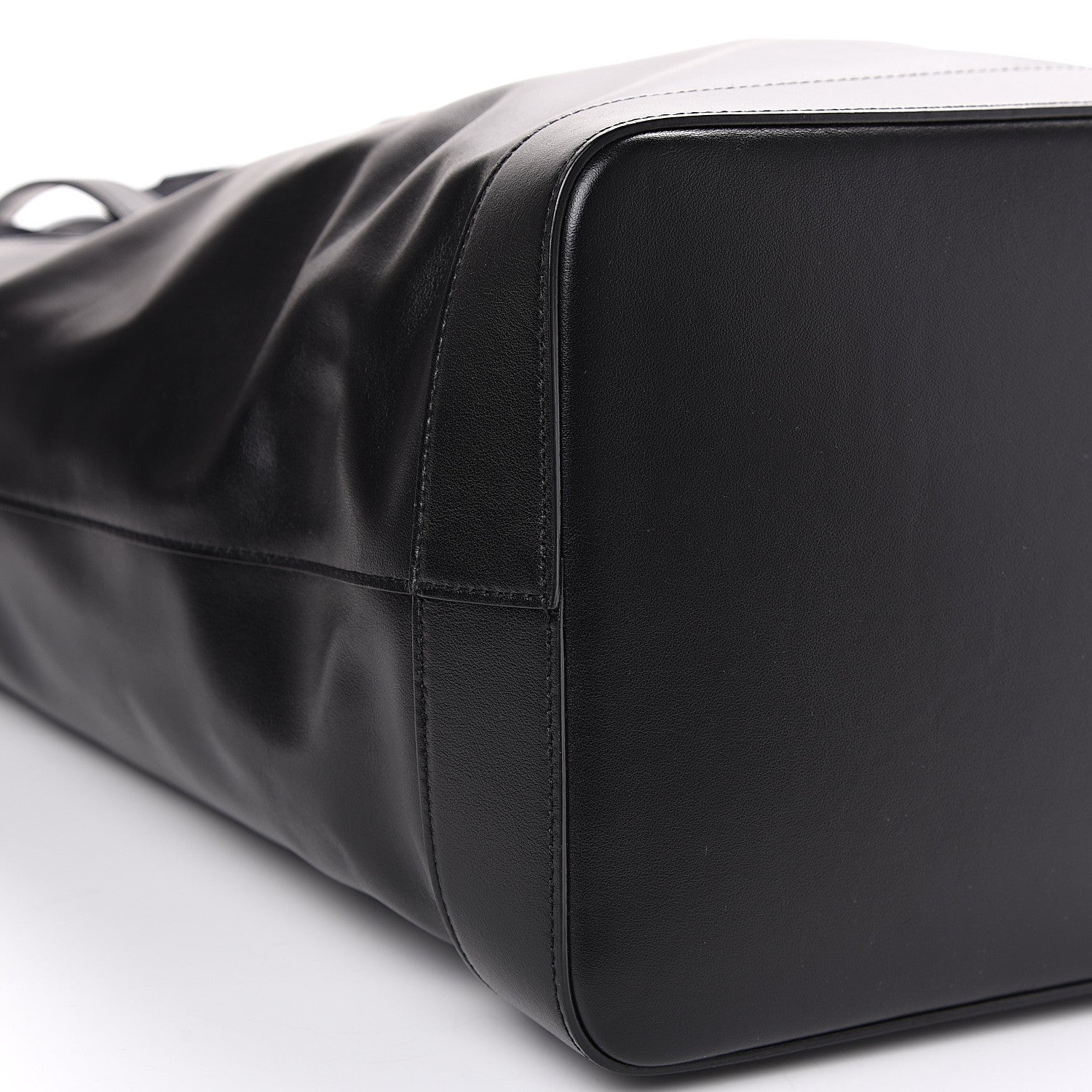Saint Laurent Calfskin Embossed Monogram Large Teddy Shopping Bag Black 6 of 9