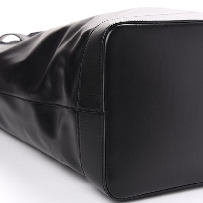 Saint Laurent Calfskin Embossed Monogram Large Teddy Shopping Bag Black 6 of 9