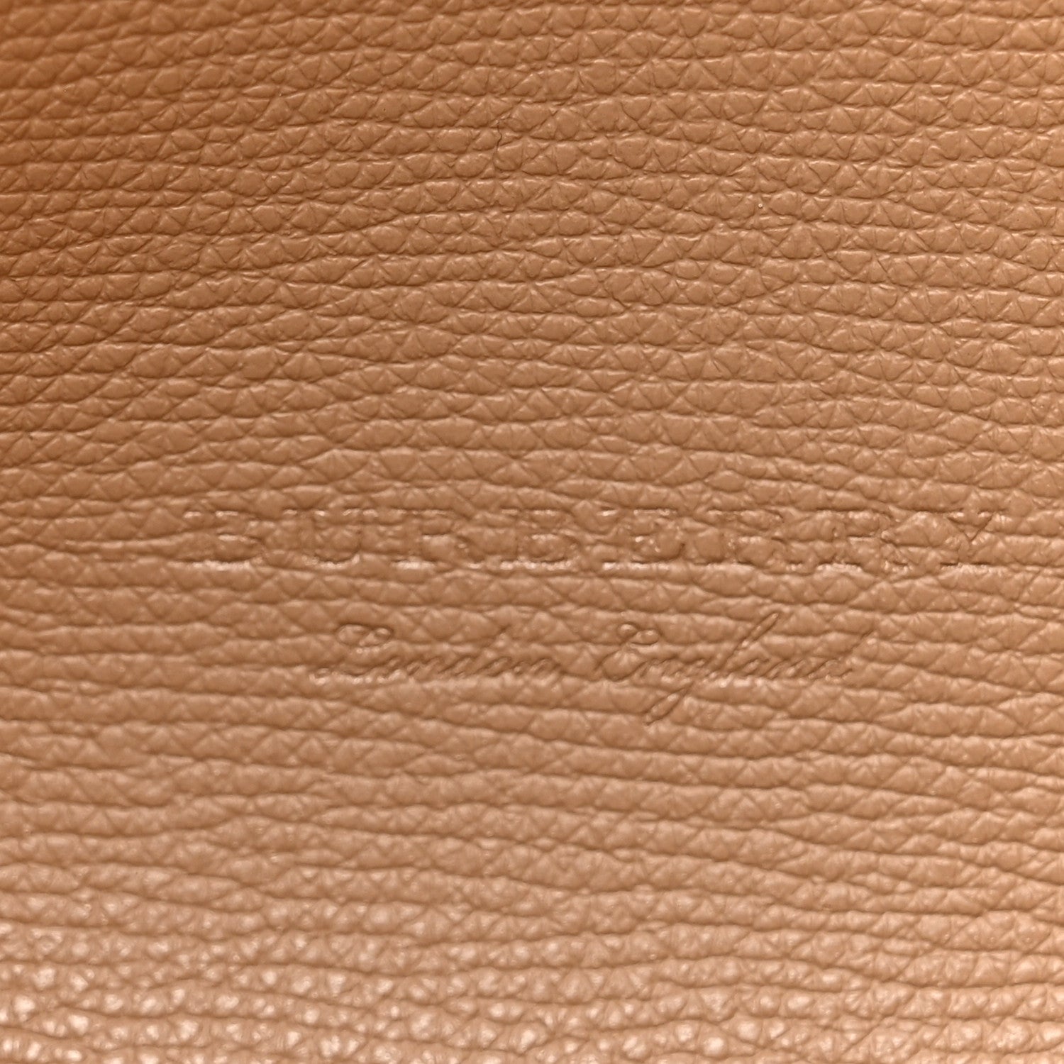 Burberry Grainy Calfskin Haymarket Check Medium Reversible Tote Camel 9 of 21