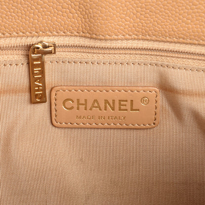 Chanel Caviar Quilted Grand Shopping Tote GST Beige 6 of 7